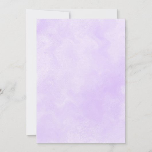 Save The Date Mariage Lilacs couleur violet et rose (Dos)