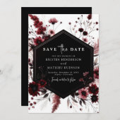 Save The Date Mariage lunaire de Bourgogne (Devant / Derrière)