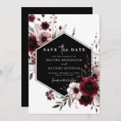 Save The Date Mariage lunaire de Bourgogne (Devant / Derrière)