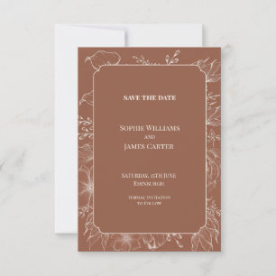 Save The Date Mariage Lune et Étoiles Célestes Enregistrez la Da