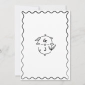 Save The Date Mariage Main Levée Fantaisiste Excentrique Calligr (Dos)