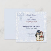 Save The Date Mariage Manchot - Sauvegarder la Date (Devant / Derrière)