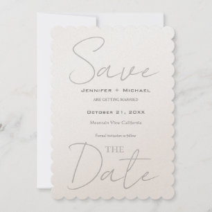 Save The Date Mariage mariage Calligraphie minimaliste Champagne