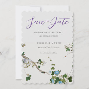 Save The Date Mariage mariage Calligraphie minimaliste Florale