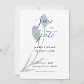 Save The Date Mariage mariage Calligraphie minimaliste Florale