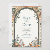 Save The Date Mariage méditerranéen illustré (Devant)