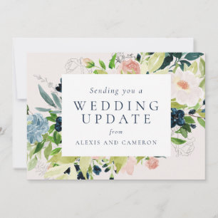 Save The Date Mariage mettre à jour floral broché modifier la ca