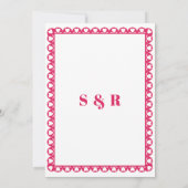 Save The Date Mariage mexicain Fiesta Pink Papel Picado Boho (Dos)