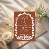 Save The Date Mariage mexicain Talavera en terre cuite