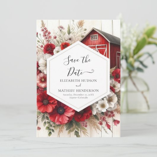 Save The Date Mariage minimal simple de nage (Debout devant)