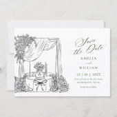 Save The Date Mariage minimaliste (Devant)