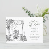 Save The Date Mariage minimaliste (Debout devant)