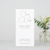 Save The Date Mariage Minimaliste Calligraphie  (Debout devant)