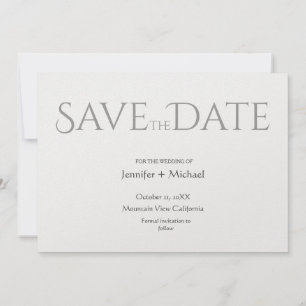 Save The Date Mariage Minimaliste Calligraphie Script