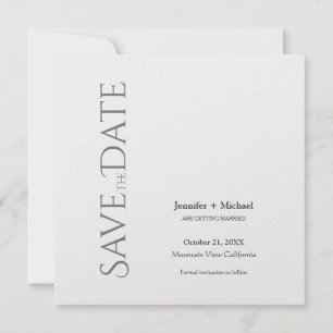 Save The Date Mariage Minimaliste Calligraphie Script
