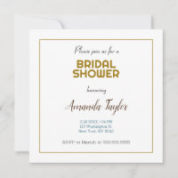 Mariage minimaliste couleur or blanc