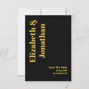 Save The Date Mariage minimaliste de typographie