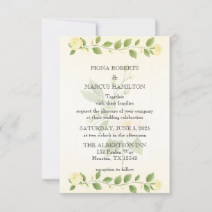 Save The Date Mariage minimaliste floral rustique Enregistrer la