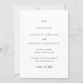 Save The Date Mariage minimaliste moderne (Devant)