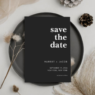 Save The Date Mariage minimaliste moderne Enregistrer la date