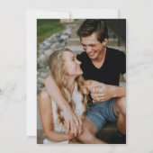 Save The Date Mariage Moderne à Thème de Dinosaure Drôle avec Ph (Dos)