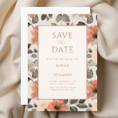 Save The Date Mariage Moderne aux Pêches