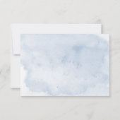 Save The Date Mariage moderne Blue & Rust Watercolor Butterflies (Dos)