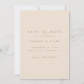 Save The Date Mariage Moderne Bohème avec Arche Photo (Dos)