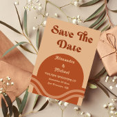 Save The Date Mariage moderne Boho Terracotta Arch