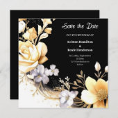 Save The Date Mariage moderne chic (Devant / Derrière)