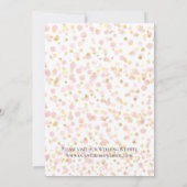 Save The Date Mariage Moderne Chic Rose Doré (Dos)