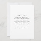 Save The Date Mariage Moderne Classique (Dos)