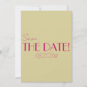Save The Date Mariage moderne coloré brillant Whimsical Retro (Devant)