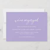 Save The Date Mariage Moderne de Sydney Lavender (Devant)