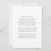 Save The Date Mariage Moderne Élégant (Dos)