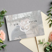 Save The Date Mariage moderne élégant avec photo personnalisée s