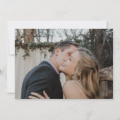 Save The Date Mariage moderne élégant avec photo personnalisée s (Dos)