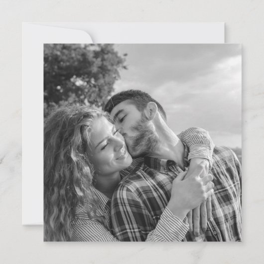 Save The Date Mariage moderne Enregistrer La Date Géométrique Ph (Dos)