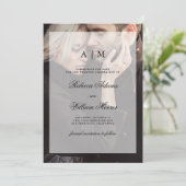 Save The Date Mariage moderne Enregistrer la date | Photo avec s (Debout devant)