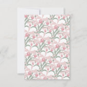 Save The Date Mariage moderne floral orchidée Cattleya rose poud (Dos)