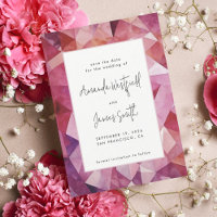 Mariage Moderne Gras Abstrait Magenta Rose Chaud