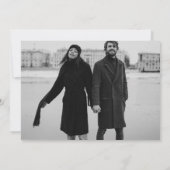 Save The Date Mariage moderne minimaliste (Dos)