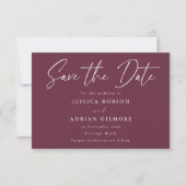 Save The Date Mariage moderne minimaliste (Devant)