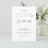Save The Date Mariage moderne minimaliste (Debout devant)