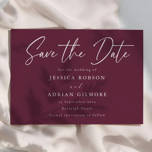 Save The Date Mariage moderne minimaliste
