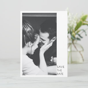 Save The Date Mariage Moderne Minimaliste 2 Photos