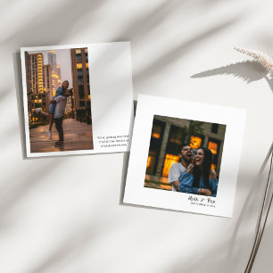 Save The Date Mariage Moderne Minimaliste Candidature Manuscrite