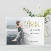 Save The Date Mariage Moderne Photo Ensemble (Debout devant)