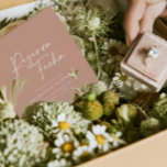 Save The Date Mariage moderne Reserva la Fecha terre cuite<br><div class="desc">Typographie moderne classe audacieuse carte mariage Reserva la Fecha. Avec une typographie moderne et élégante et un design de fond rayé. La couleur de terre cuite peut être customisée.</div>
