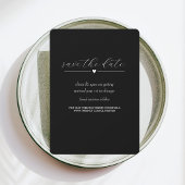 Save The Date Mariage moderne | RÉSERVEZ LA DATE | Blanc sur noi